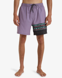 3 Burleigh - Short de bain pour Homme Violet EBYJV00142 Billabong