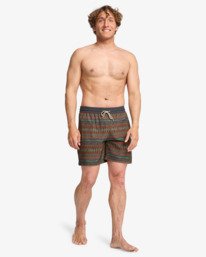 3 Sundays Layback - Schwimmshorts f&uuml;r M&auml;nner Schwarz EBYJV00158 Billabong