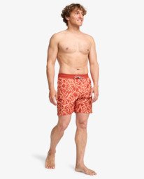3 Sundays Layback - Schwimmshorts f&uuml;r M&auml;nner Rosa EBYJV00158 Billabong