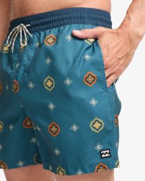 6 Vacay Layback - Short de nataci&oacute;n para hombre Azul EBYJV00159 Billabong