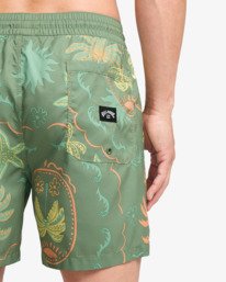 7 Vacay Layback - Short de nataci&oacute;n para hombre Verde EBYJV00159 Billabong
