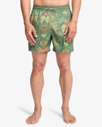 2 Vacay Layback - Short de nataci&oacute;n para hombre Verde EBYJV00159 Billabong