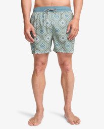 2 Vacay Layback - Short de nataci&oacute;n para hombre Gris EBYJV00159 Billabong