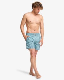 3 Vacay Layback - Short de nataci&oacute;n para hombre Blanco EBYJV00159 Billabong