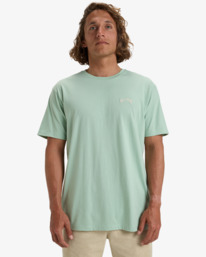 0 Arch Crew - Short Sleeve T-Shirt for Men Blue EBYKT00100 Billabong