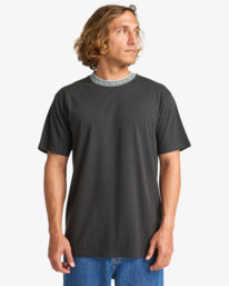 0 Tribal Wave Washed - Short Sleeve T-Shirt for Men Black EBYKT00114 Billabong