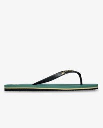 1 Tides Slice - Chanclas de playa para hombre Verde EBYL100023 Billabong
