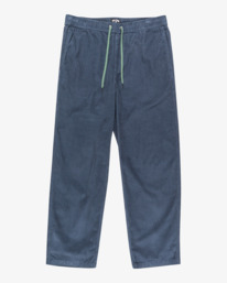 3 Larry Cord - Elasticated Waist Corduroy Trousers for Men Black EBYNP00111 Billabong