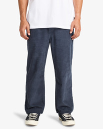 0 Larry Cord - Elasticated Waist Corduroy Trousers for Men Black EBYNP00111 Billabong