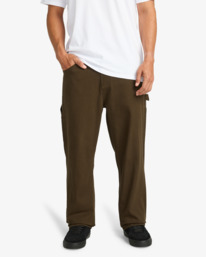 0 Bad Dog Workwear - Jeans d'inspiration Workwear pour Homme Marron EBYNP00114 Billabong