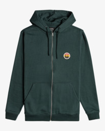 6 A/Div Walled - Kapuzenpulli für Männer Grün EBYSF00140 Billabong