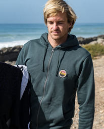 0 A/Div Walled - Kapuzenpulli für Männer Grün EBYSF00140 Billabong