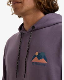 4 Compass - Pullover con cappuccio da Uomo Purple EBYSF00164 Billabong