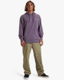 1 Compass - Pullover con cappuccio da Uomo Purple EBYSF00164 Billabong