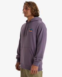 3 Compass - Pullover con cappuccio da Uomo Purple EBYSF00164 Billabong