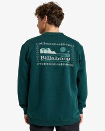 2 Compass Cr - Felpa da Uomo Green EBYSF00172 Billabong