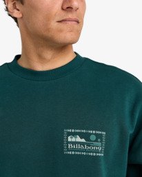 4 Compass Cr - Felpa da Uomo Green EBYSF00172 Billabong