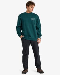 1 Compass Cr - Felpa da Uomo Green EBYSF00172 Billabong