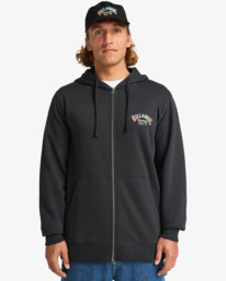0 Foundation - Sudadera con capucha para hombre Negro EBYSF00177 Billabong
