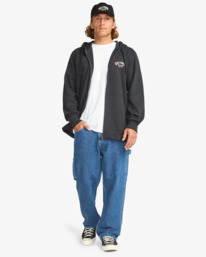 1 Foundation - Sudadera con capucha para hombre Negro EBYSF00177 Billabong