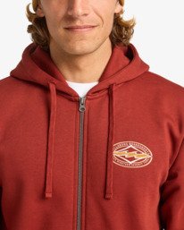 4 Foundation - Sudadera con capucha para hombre Rojo EBYSF00177 Billabong
