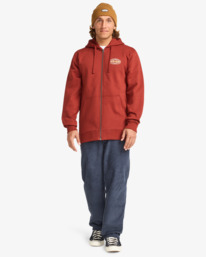 1 Foundation - Sudadera con capucha para hombre Rojo EBYSF00177 Billabong