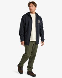 1 Compass - Zip-Hoodie für Männer Schwarz EBYSF00179 Billabong