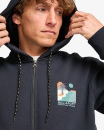 5 Compass - Zip-Hoodie für Männer Schwarz EBYSF00179 Billabong