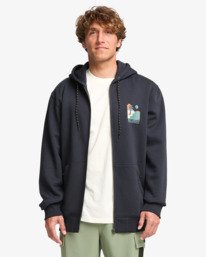 0 Compass - Zip-Hoodie für Männer Schwarz EBYSF00179 Billabong