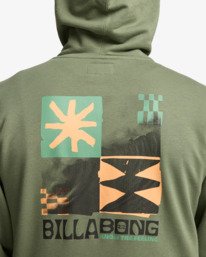 5 Foundation - Sweat &agrave; capuche pour Homme Vert EBYSF00184 Billabong