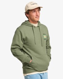 3 Foundation - Sweat &agrave; capuche pour Homme Vert EBYSF00184 Billabong