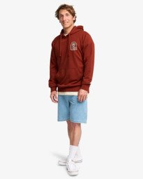 1 Foundation - Sweat &agrave; capuche pour Homme Rouge EBYSF00184 Billabong