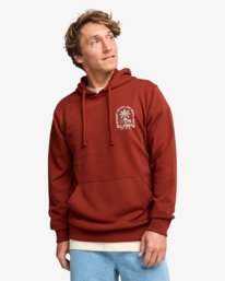 2 Foundation - Sweat &agrave; capuche pour Homme Rouge EBYSF00184 Billabong