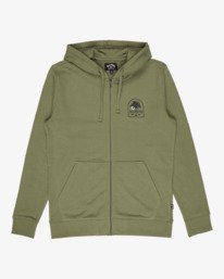 6 Foundation - Hoodie met Rits voor Heren Green EBYSF00185 Billabong
