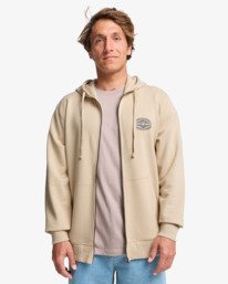 0 Foundation - Hoodie met Rits voor Heren Beige EBYSF00185 Billabong
