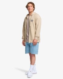 1 Foundation - Hoodie met Rits voor Heren Beige EBYSF00185 Billabong