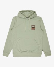 6 Stamp - Sweat &agrave; capuche pour Homme Vert EBYSF00186 Billabong