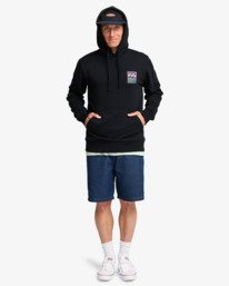 1 Stamp - Sweat &agrave; capuche pour Homme Noir EBYSF00186 Billabong