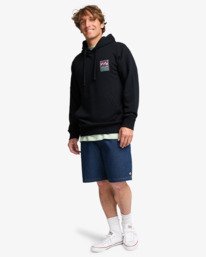 2 Stamp - Sweat &agrave; capuche pour Homme Noir EBYSF00186 Billabong