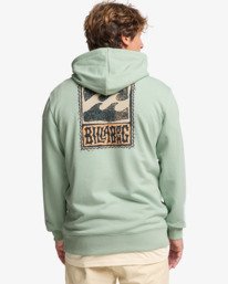 2 Stamp - Sweat &agrave; capuche pour Homme Vert EBYSF00186 Billabong