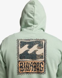 5 Stamp - Sweat &agrave; capuche pour Homme Vert EBYSF00186 Billabong