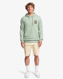 1 Stamp - Sweat &agrave; capuche pour Homme Vert EBYSF00186 Billabong