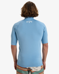 2 Waves All Day - Kurzarm-Rashguard für Männer Blau EBYWR00101 Billabong