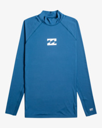 4 Waves All Day - Long Sleeve UPF 50 Rash Vest for Men Blue EBYWR00102 Billabong
