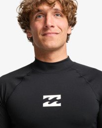 4 Waves All Day - Long Sleeve UPF 50 Rash Vest for Men Black EBYWR00102 Billabong