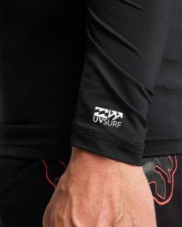 6 Waves All Day - Long Sleeve UPF 50 Rash Vest for Men Black EBYWR00102 Billabong