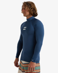 1 Waves All Day - Camisola protetora de manga comprida com UPF 50 para Homem Azul EBYWR00102 Billabong