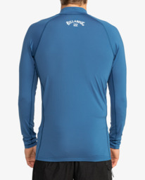 2 Waves All Day - Long Sleeve UPF 50 Rash Vest for Men Blue EBYWR00102 Billabong