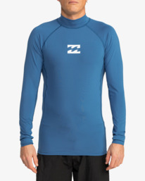 0 Waves All Day - Long Sleeve UPF 50 Rash Vest for Men Blue EBYWR00102 Billabong