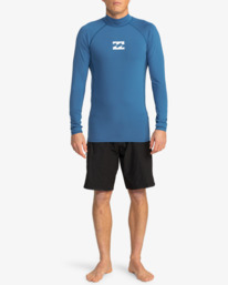 1 Waves All Day - Long Sleeve UPF 50 Rash Vest for Men Blue EBYWR00102 Billabong